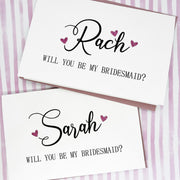personalised bridesmaid proposal card The Paper Angel