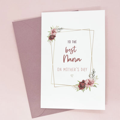 Grandmother Mother's Day Card Personalised The Paper Angel