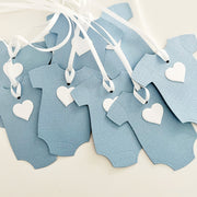 Handmade Baby Boy Shower Favor Tags Pack of 10 The Paper Angel 
