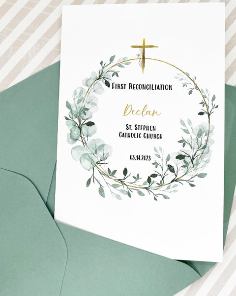 first reconciliation greeting card The Paper Angel