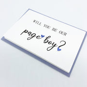 Page Boy Proposal Card Handmade The Paper Angel